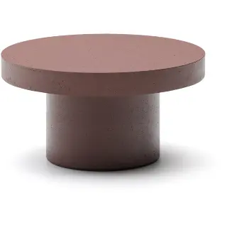 Aiguablava Журнальный столик терракотовый цементный Ø90 см