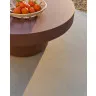 Aiguablava Журнальный столик терракотовый цементный Ø90 см
