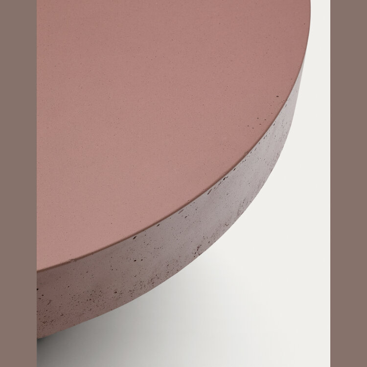 Aiguablava Журнальный столик терракотовый цементный Ø90 см