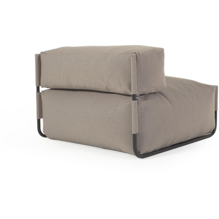 Square пуф квадратный со спинкой 101 x 101 см, бежевый, для садового модульного дивана