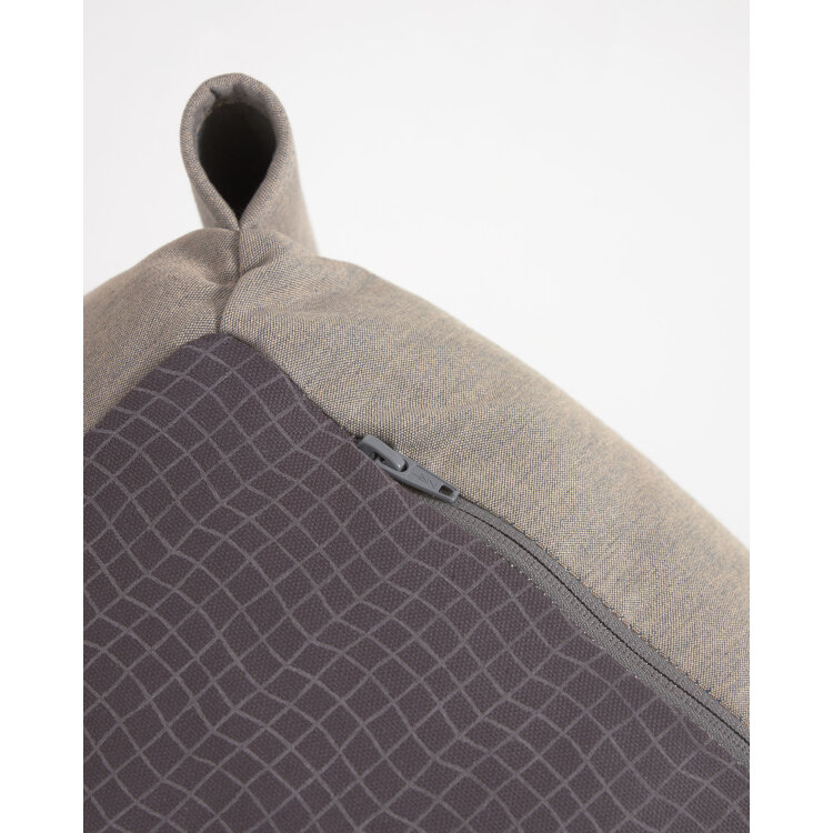 Square пуф квадратный со спинкой 101 x 101 см, бежевый, для садового модульного дивана