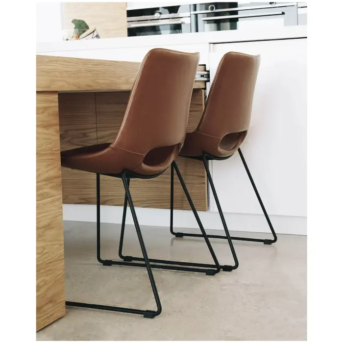 Стул Ziggy без подлокотников коричневый