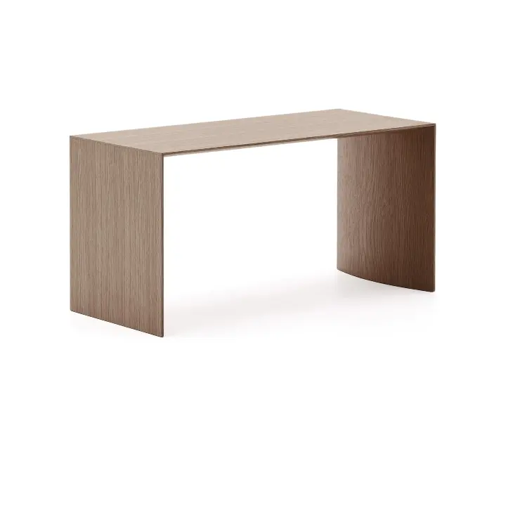 Litto Журнальный столик из шпона ореха с отделкой натурального цвета, 90 x 45 см