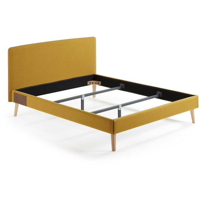 Кровать Lydia 160х200 горчичная