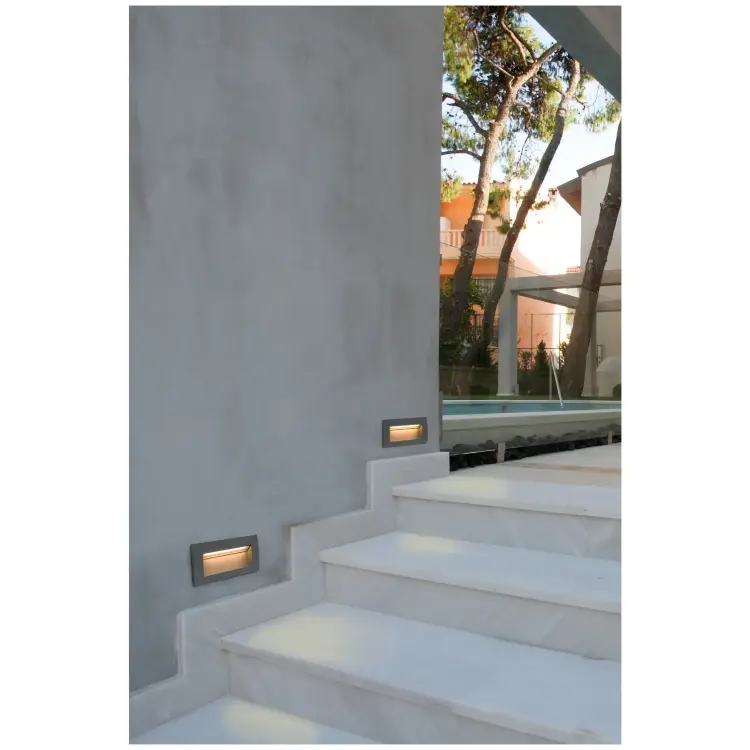 Встраиваемый светильник настенный Senda-2 серый