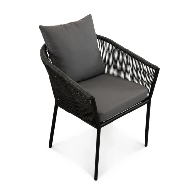 Стул ПАТИО Черный металлик