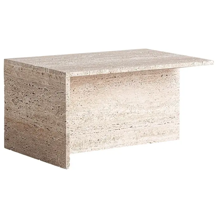 Журнальный столик Theuville из травертина 50x40