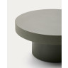 Aiguablava Журнальный столик зеленый цементный Ø66 см