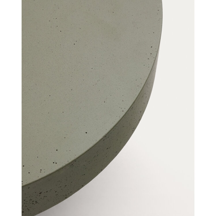 Aiguablava Журнальный столик зеленый цементный Ø66 см