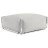 Square пуф квадратный  101 x 101 см, светло-серый, белый алюминий, для садового модульного дивана