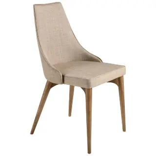 Стул Calidez DC631 /4032 с обивкой из ткани и ножками цвета ореха