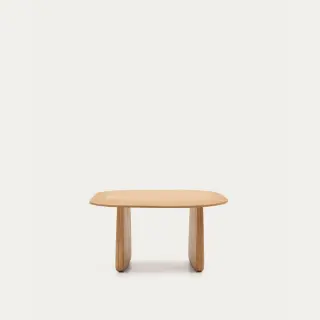 Журнальный столик Pirita из массива дуба в натуральной отделке, 70,6 x 70