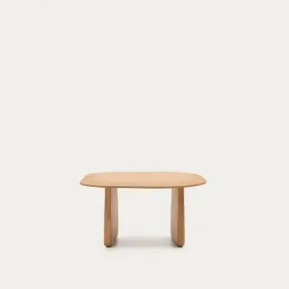 Журнальный столик Pirita из массива дуба в натуральной отделке, 70,6 x 70