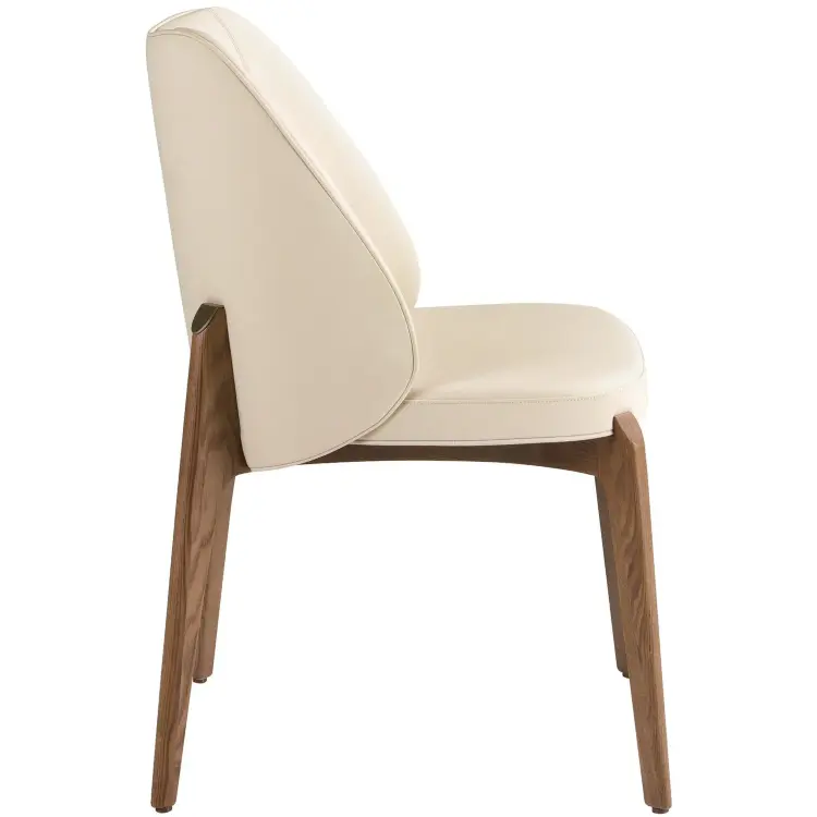 Стул 4207 из кремовой экокожи