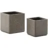 Набор из 2 кашпо Minoa коричневого цвета из песчаника 44 x 44 см