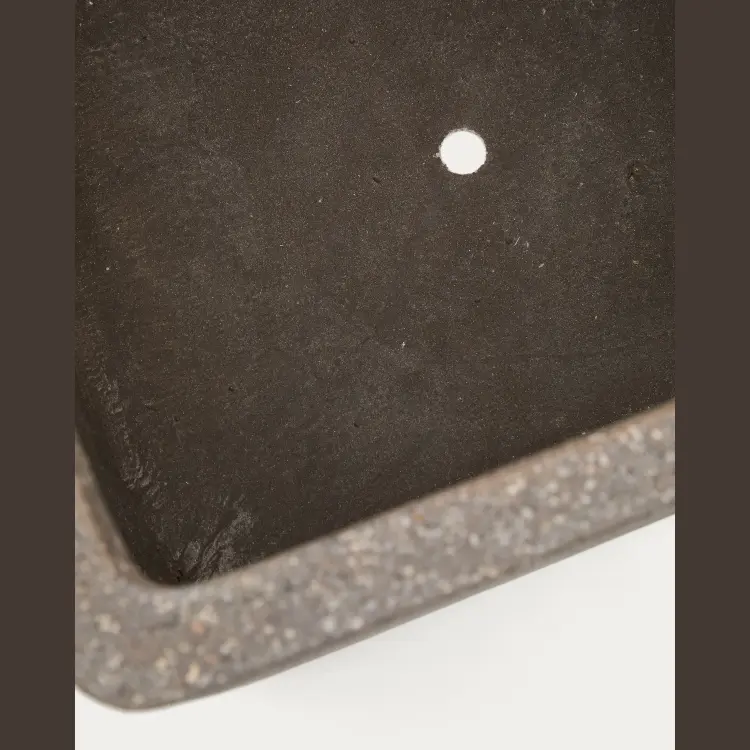 Набор из 2 кашпо Minoa коричневого цвета из песчаника 44 x 44 см