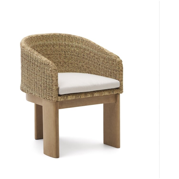 Стул Xoriguer из искусственного ротанга и 100% массива эвкалипта