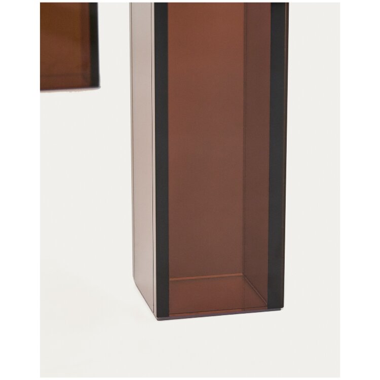 Стол Adularia из коричневого закаленного стекла 200 x 100 см