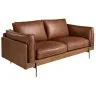 Диван 2-местный 6222 SL из табачно-коричневой кожи