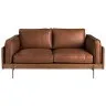 Диван 2-местный 6222 SL из табачно-коричневой кожи
