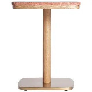 Барный стол Alferce красный/золотой