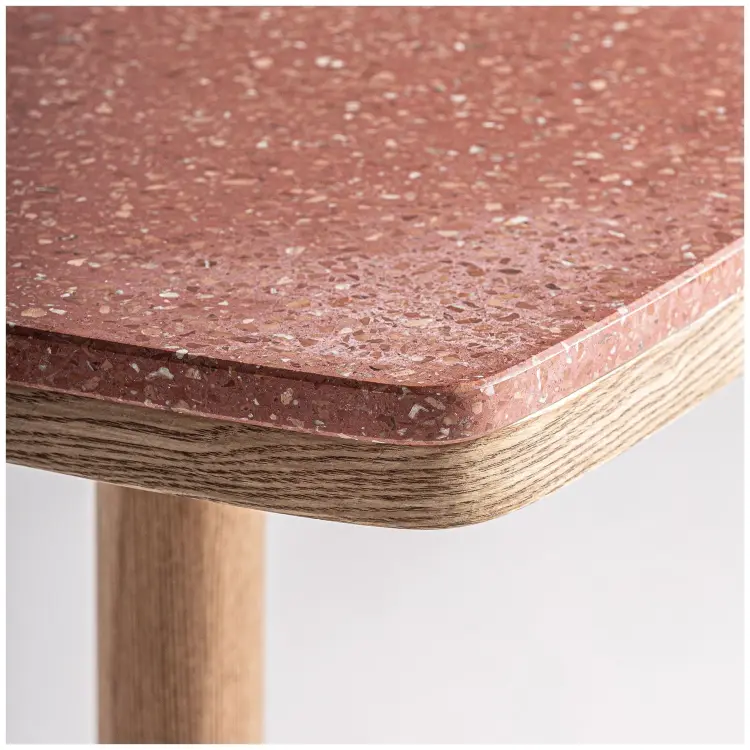 Барный стол Alferce красный/золотой