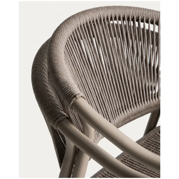 Комплект садовой мебели Brela стол и 6 стульев Livadia из алюминия цвета таупе