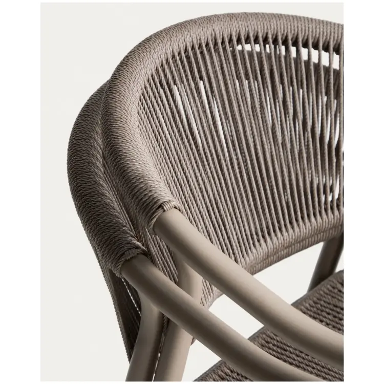 Комплект садовой мебели Brela стол и 6 стульев Livadia из алюминия цвета таупе