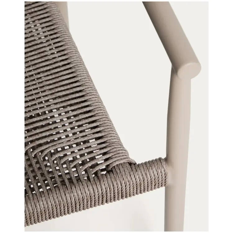 Комплект садовой мебели Brela стол и 6 стульев Livadia из алюминия цвета таупе