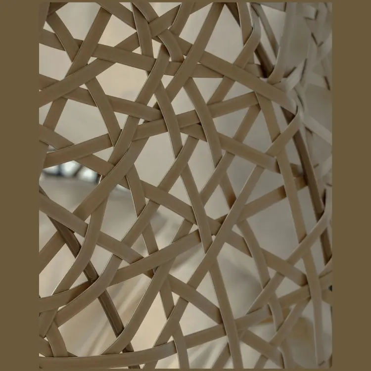 Florina Подвесное кресло с темно-серой ножкой коричневое