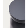 Приставной столик Rachell металл с серой окраской Ø30,5 см