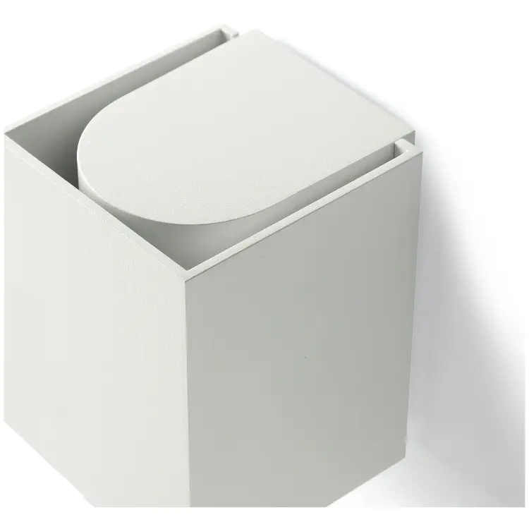 Уличный настенный светильник KOV квадратный белый LED 6W 2700K 14°