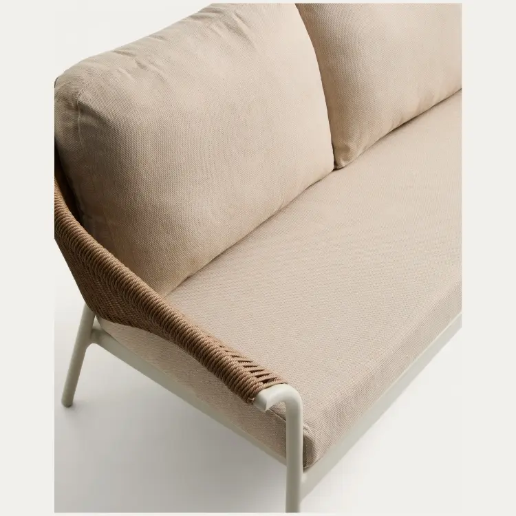 Комплект садовой мебели Zuara алюминия цвета экрю и коричневой веревки