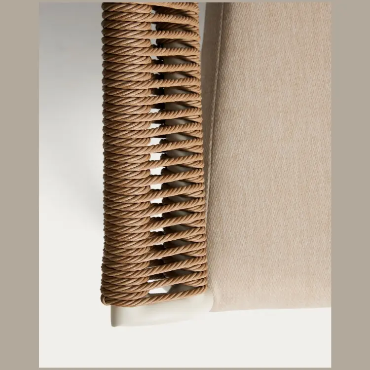 Комплект садовой мебели Zuara алюминия цвета экрю и коричневой веревки