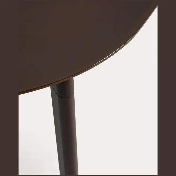 Комплект садовой мебели Erice стол и 4 стула из коричневого алюминия и веревки