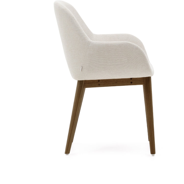 Стул Konna бежевого цвета на ножках из массива ясеня