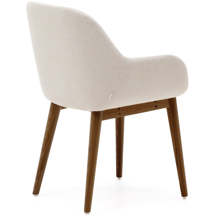 Стул Konna бежевого цвета на ножках из массива ясеня