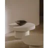 Aiguablava Круглый журнальный столик из белого цемента Ø 90 см