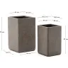 Набор из 2 высоких кашпо Minoa коричневого цвета из песчаника 44 x 44 см