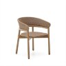 Стул Arinella из акации с натуральной отделкой и бежевой веревкой