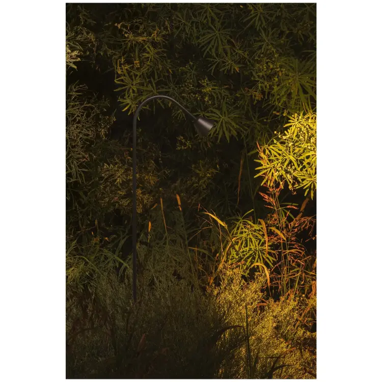 LILY 1190 Уличный маяк на штыке черный LED 3W 2700K