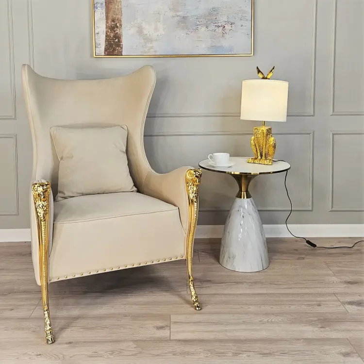 Кресло Emerald Wingback Beige