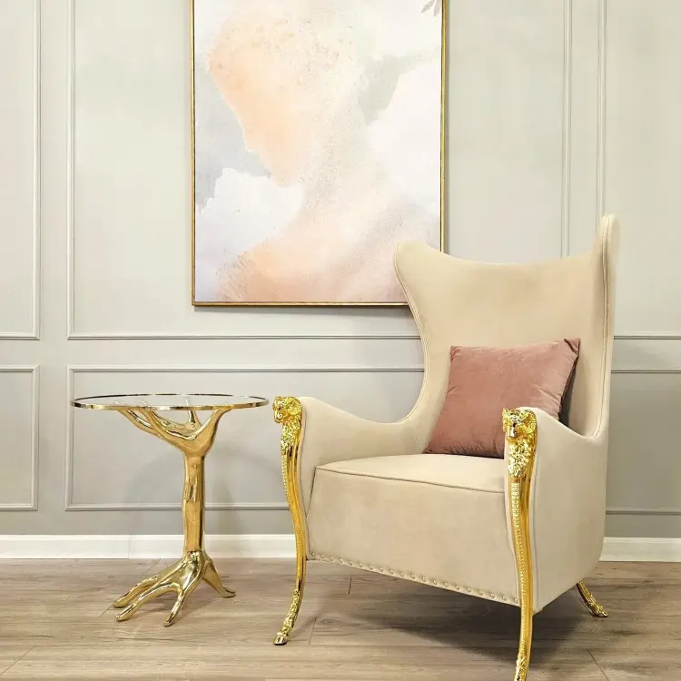 Кресло Emerald Wingback Beige