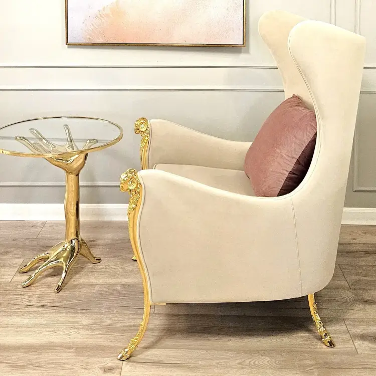 Кресло Emerald Wingback Beige
