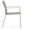 Culip Садовый стул из алюминия и шнура в белом цвете