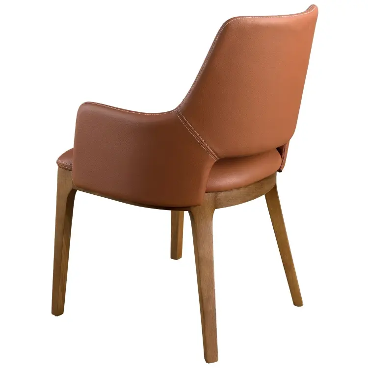 Коричневый стул из экокожи модель 4157