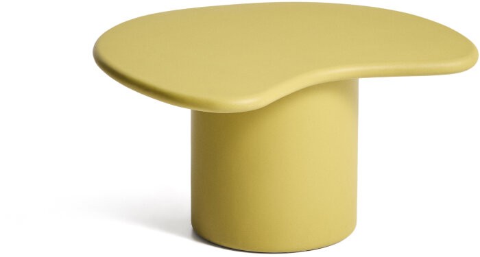 Уличный столик Macarella из горчичного бетона, 83 x 77 см