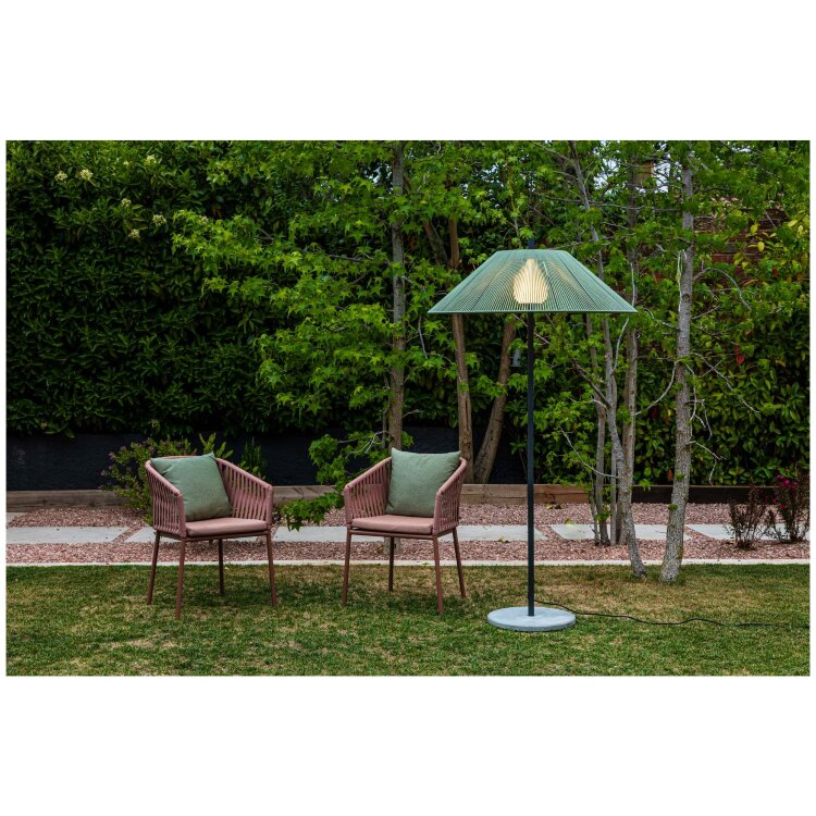 Уличный торшер Saigon 2M C100 оливково-зеленый с цементной базой