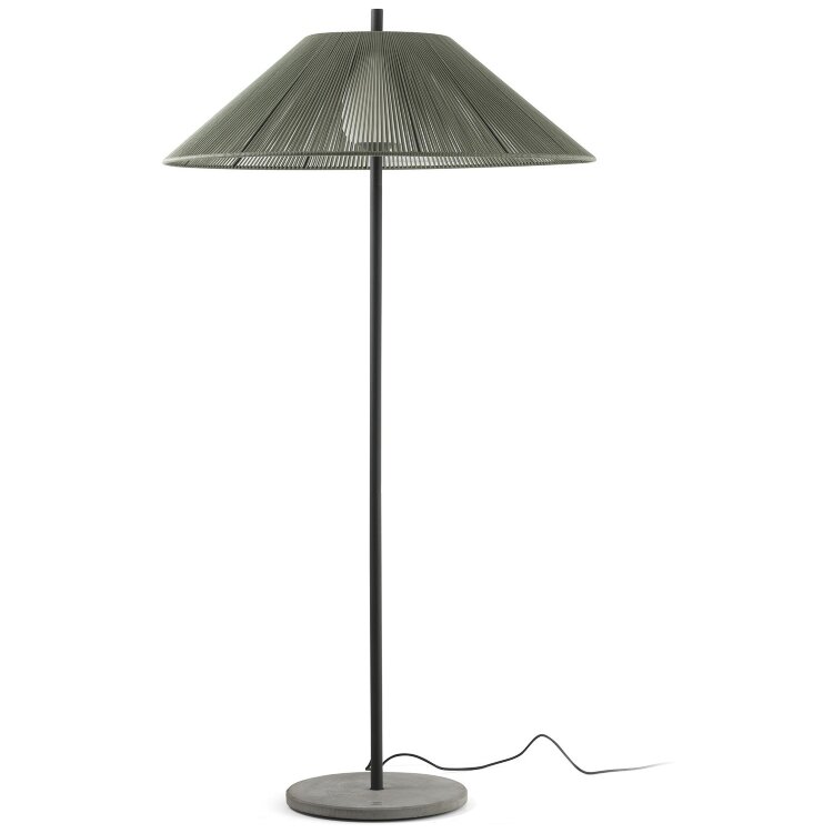 Уличный торшер Saigon 2M C100 оливково-зеленый с цементной базой