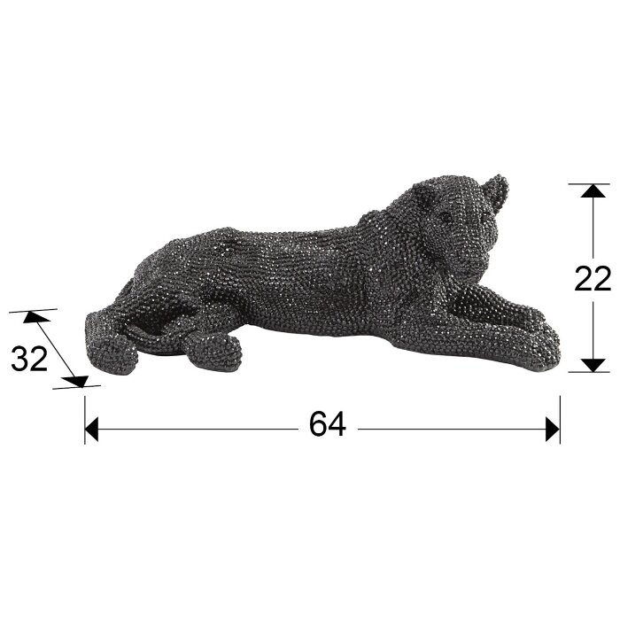 Фигурка маленькая Leona черная